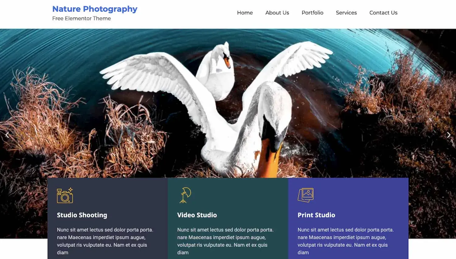 free bootstrap based wordpress theme: bootstrap photography