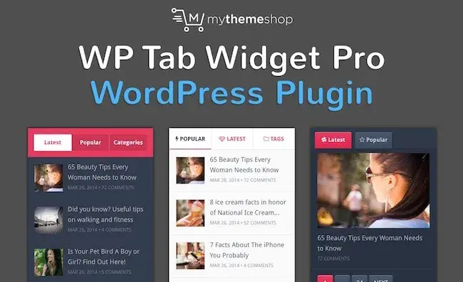 free bootstrap based wordpress theme: wp tab widget