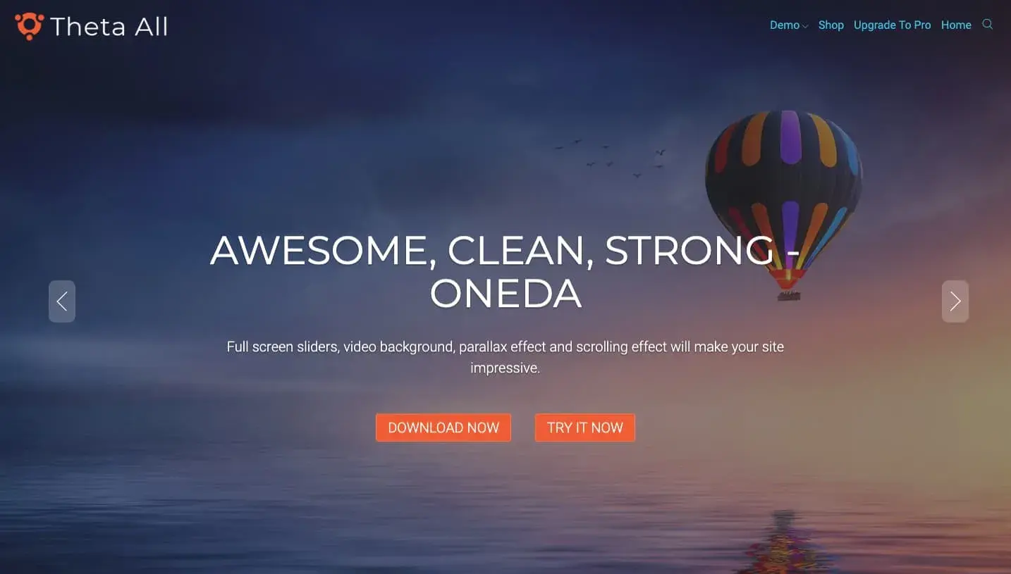 free bootstrap based wordpress theme: oneda