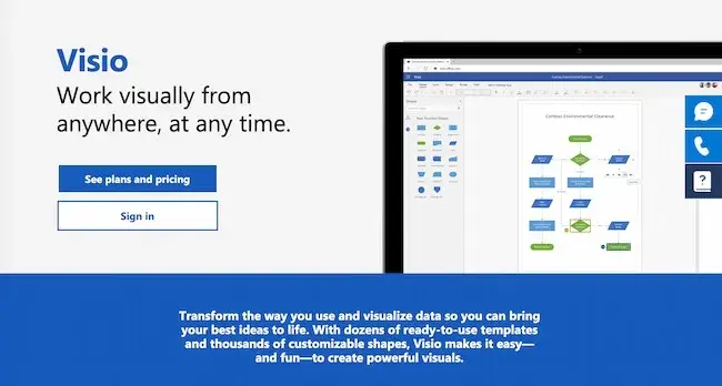 paid flowchart tool from microsoft visio