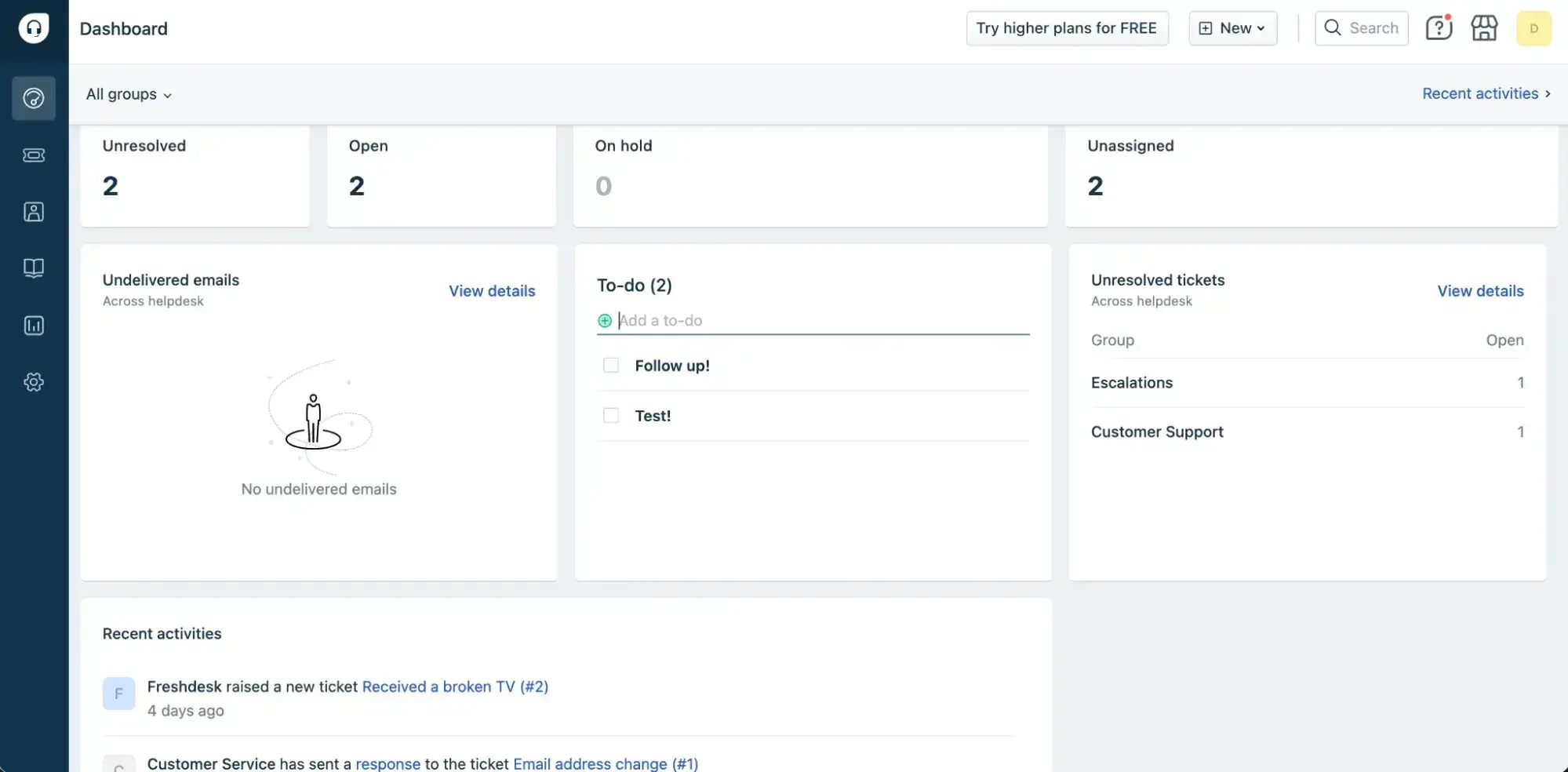 support ticketing system, freshdesk