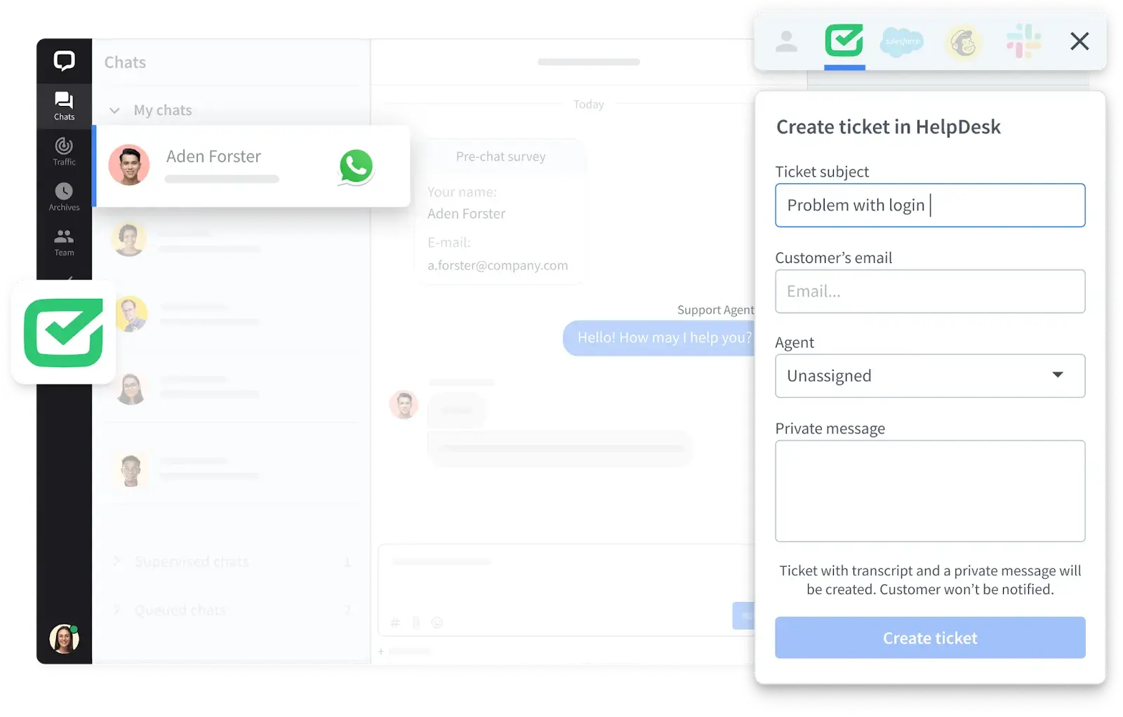 support ticketing system, helpdesk