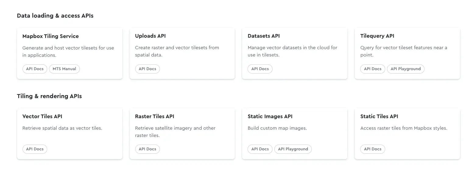 mapbox images of two maps