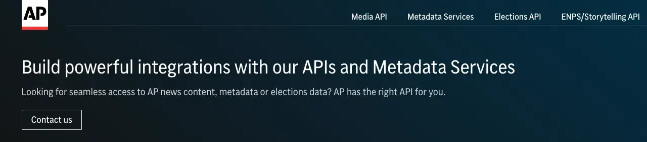 associated press api getting started page