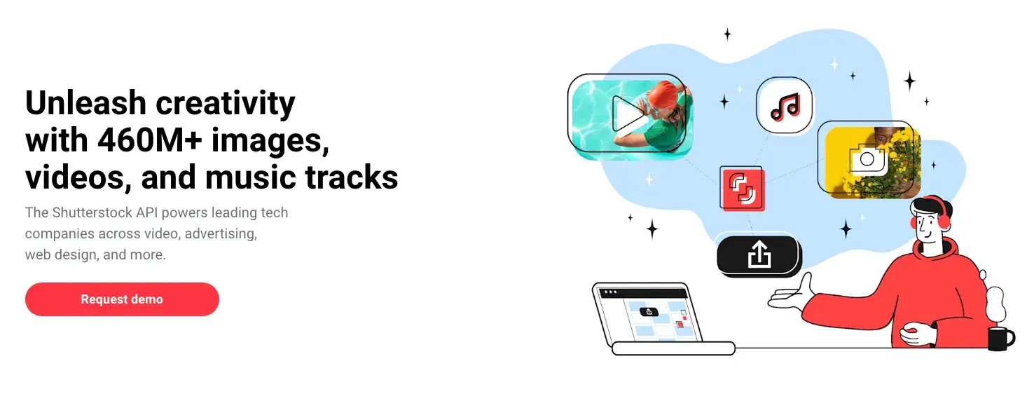shutterstock api home page