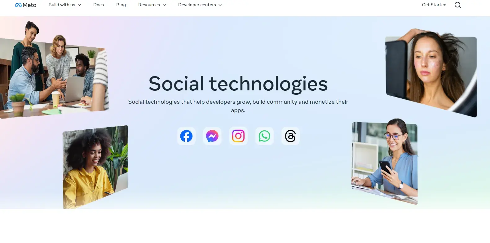 meta social technologies page