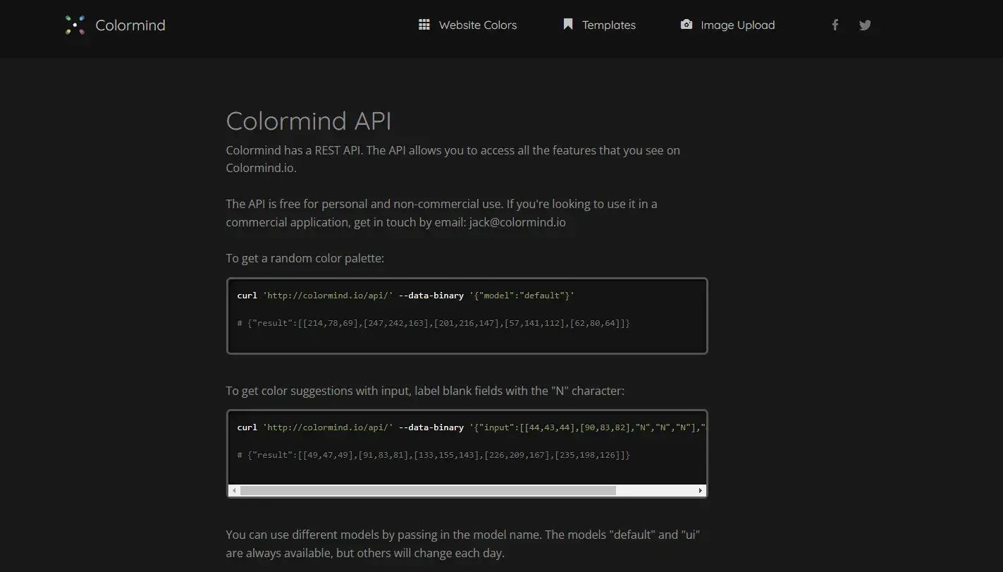 colormind api code