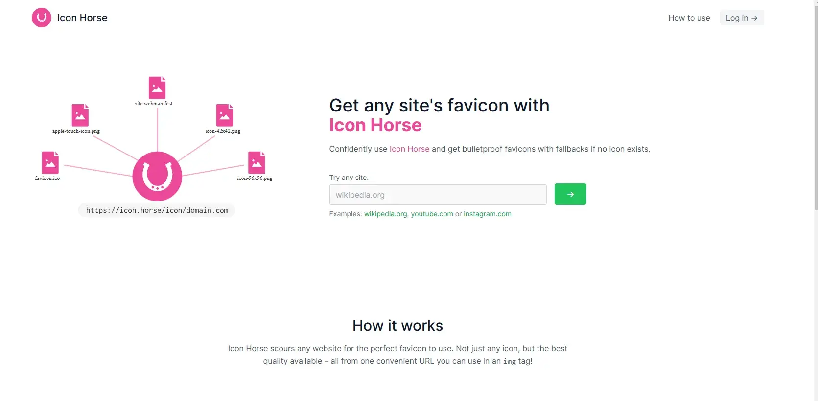 iconhorse api homepage