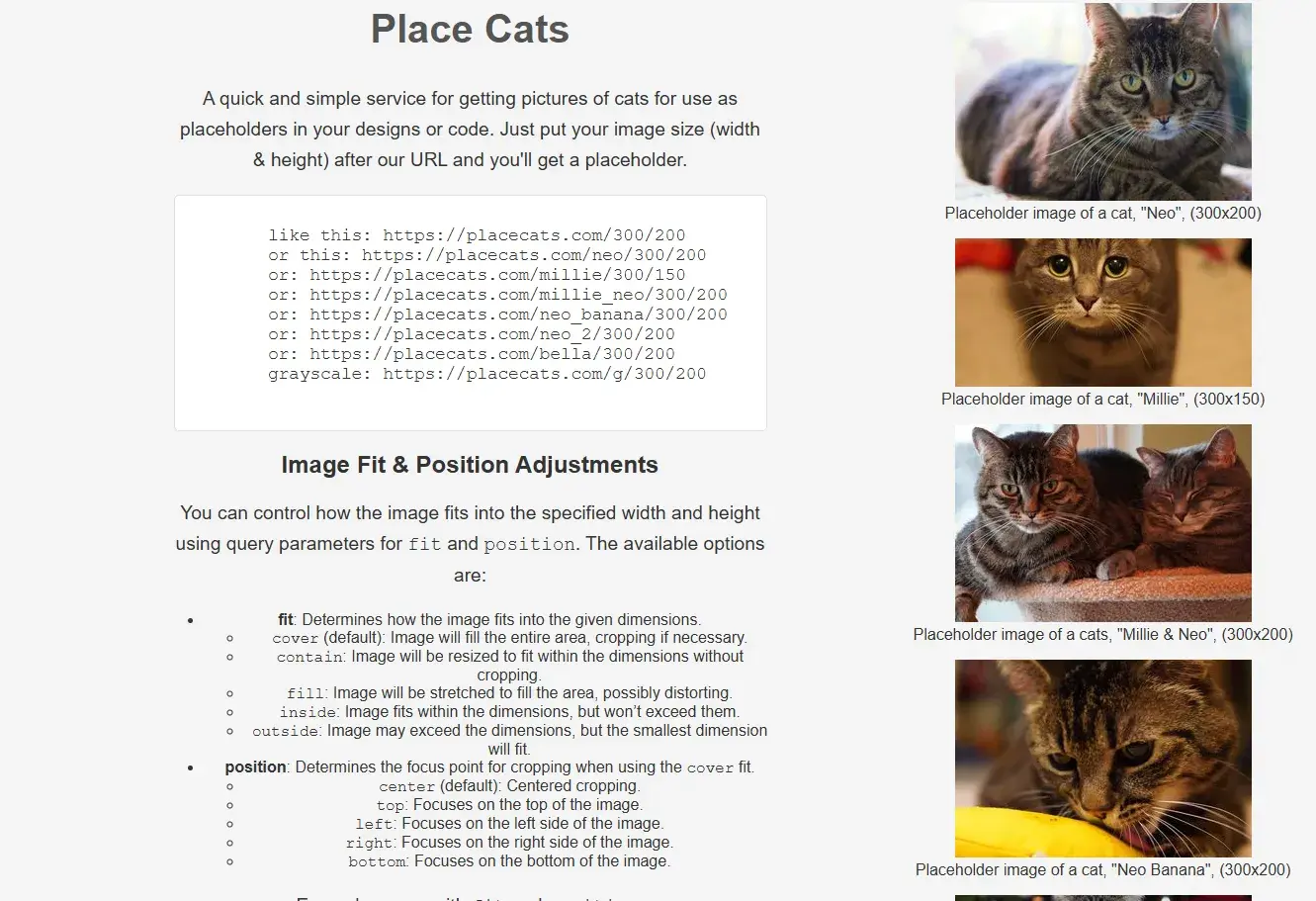 place cats website