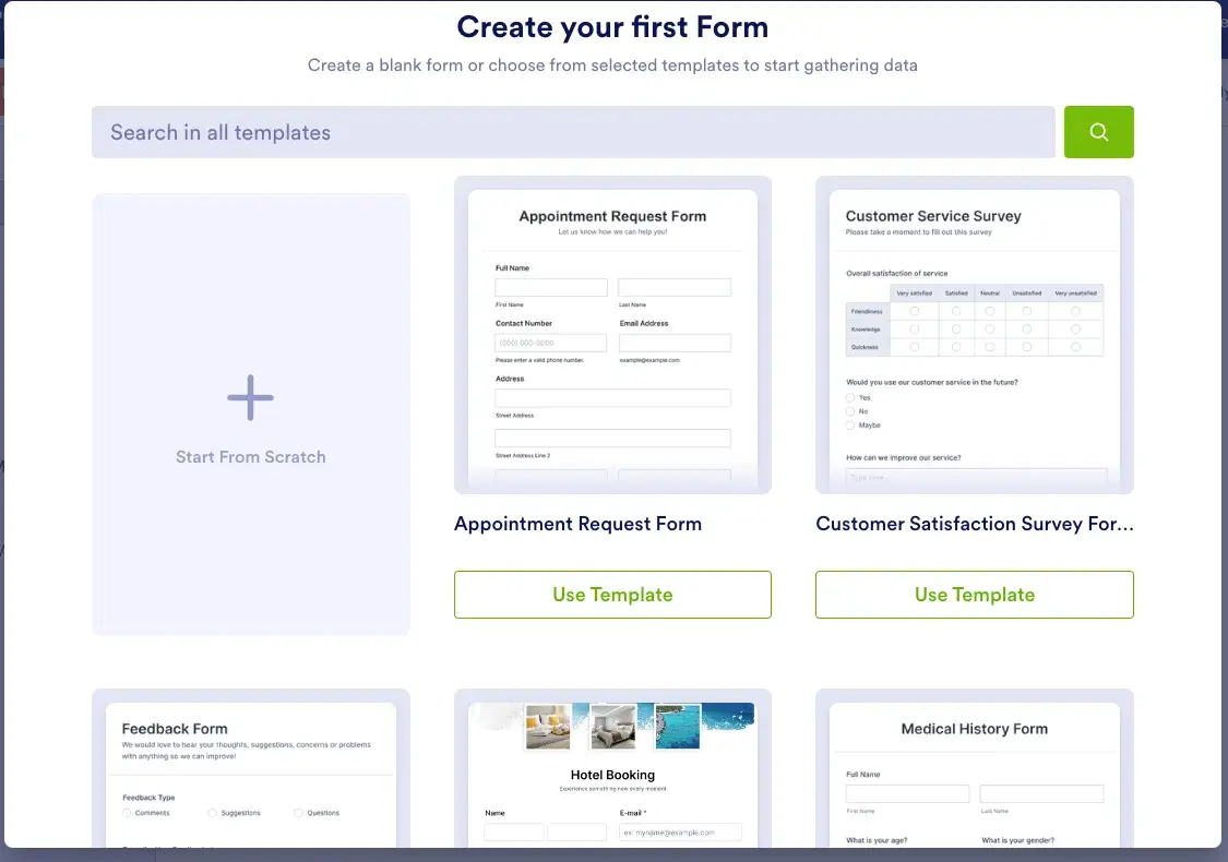 Jotform makes it easy to get started with your first form.