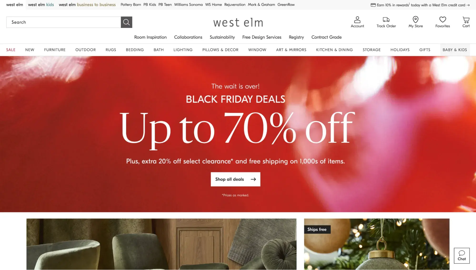 west elm best websites for furniture