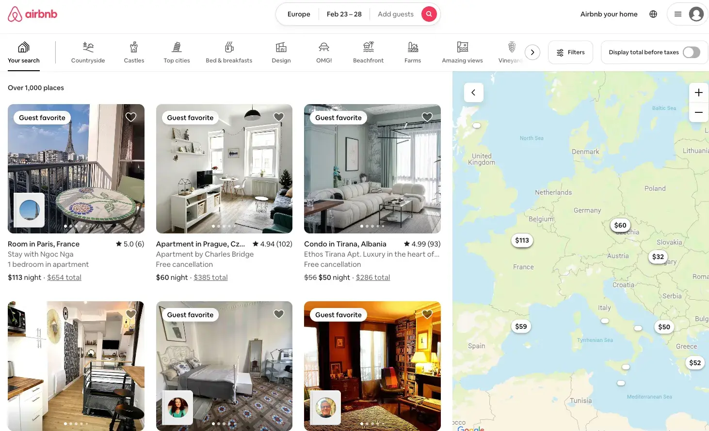 airbnb is a site that uses gestalt principles of design.