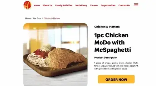 global marketing example, mcdonald’s mcspaghetti