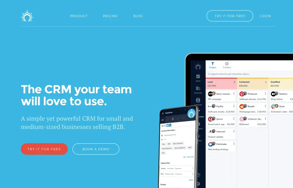 salesflare is a gmail enabled crm.