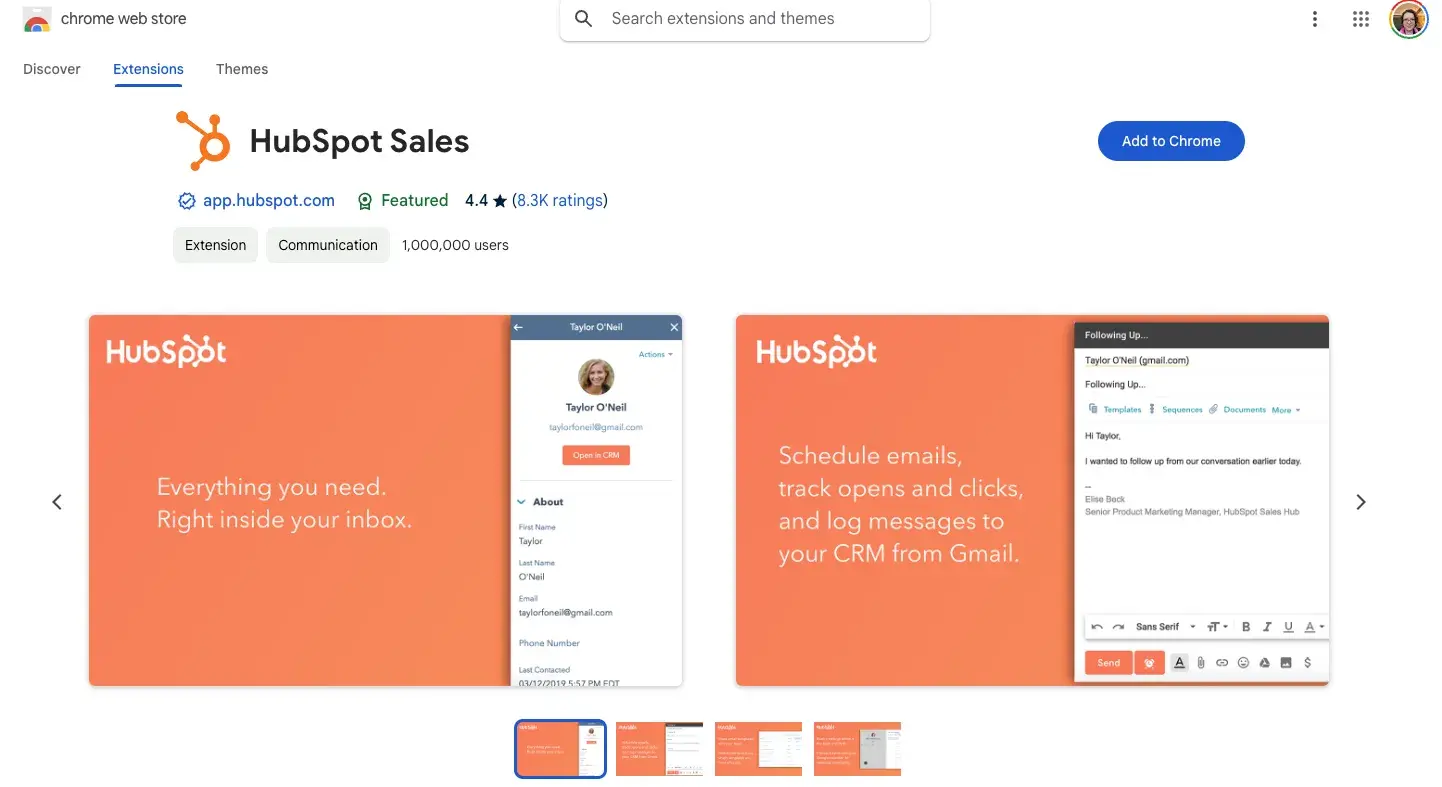 after downloading the hubspot extension, you can use hubspot crm in gmail.