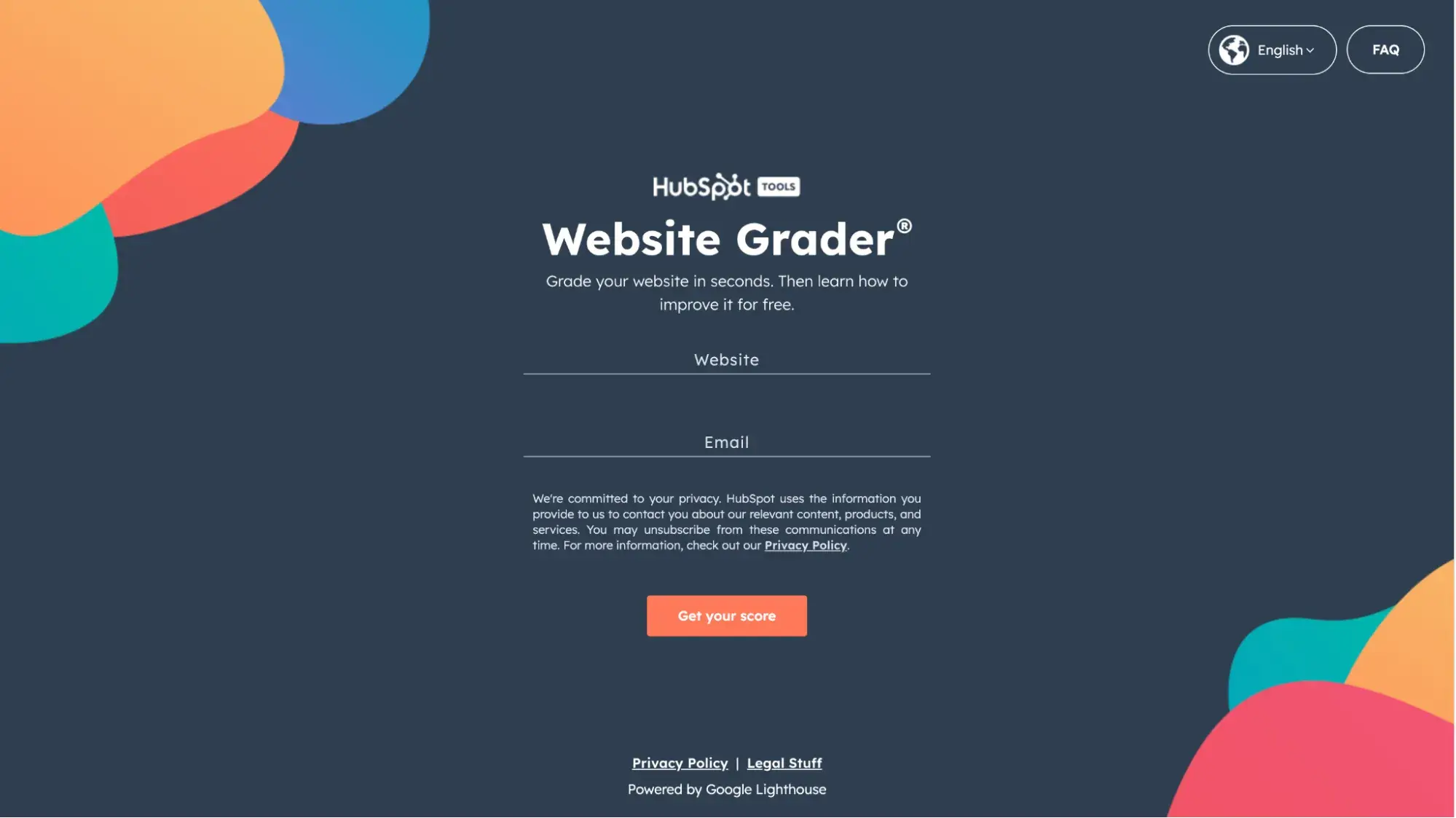 Website Grader, a Google PageSpeed Insights alternative