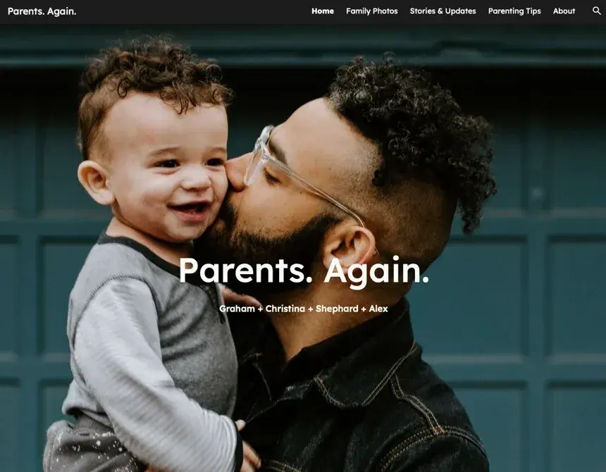 google site template: parents