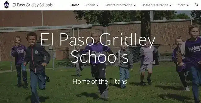 google site example: El Paso Gridley Schools