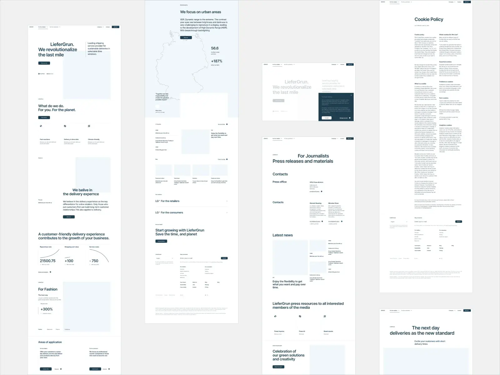 example of medium-fidelity wireframe example