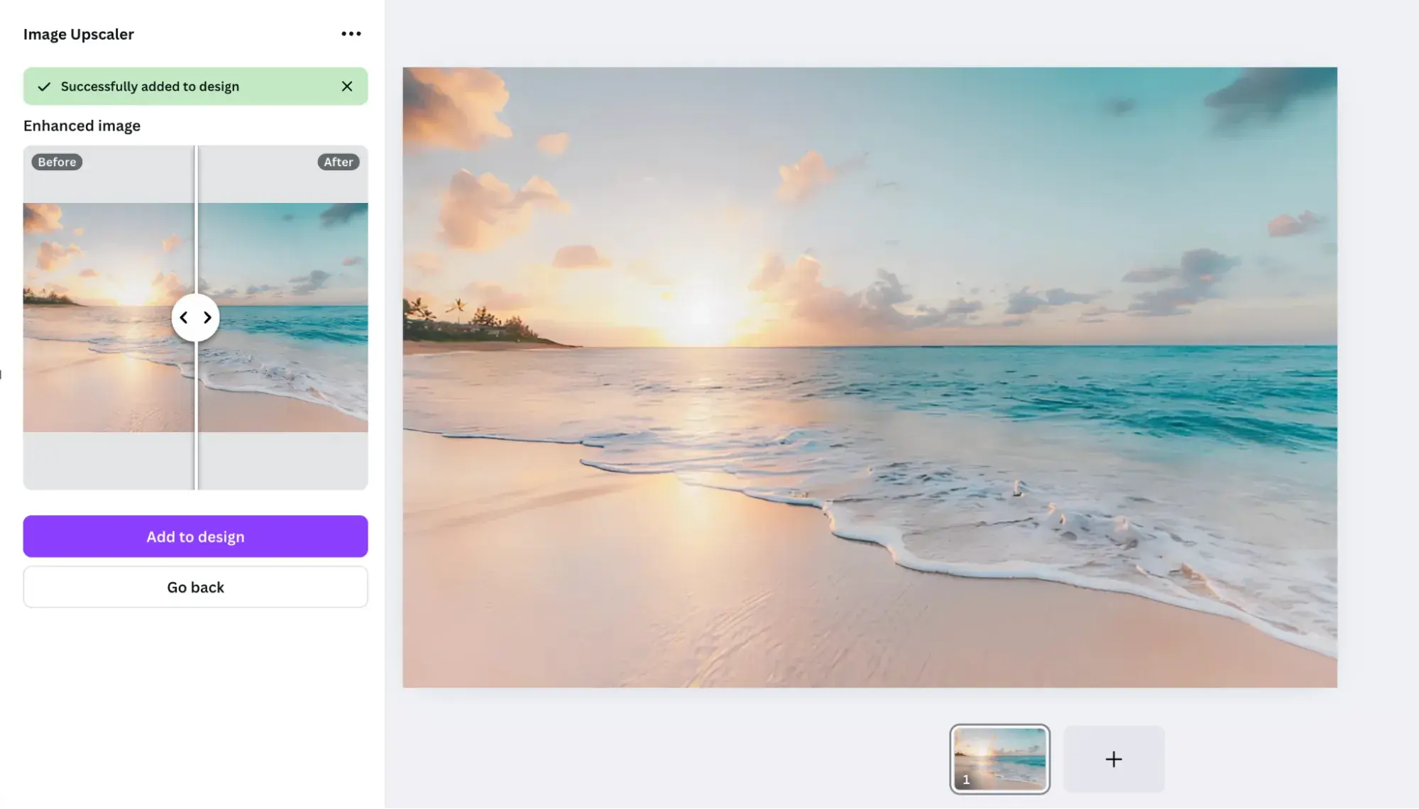 using Canva to resize images