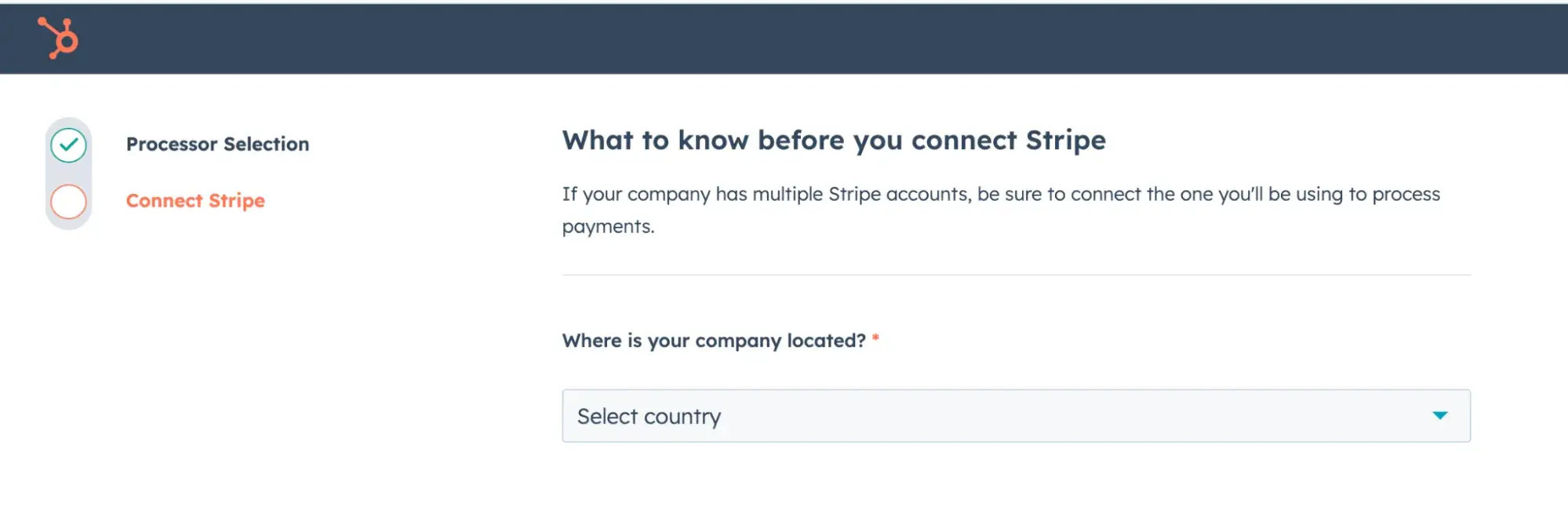 hubspot connect with stripe account