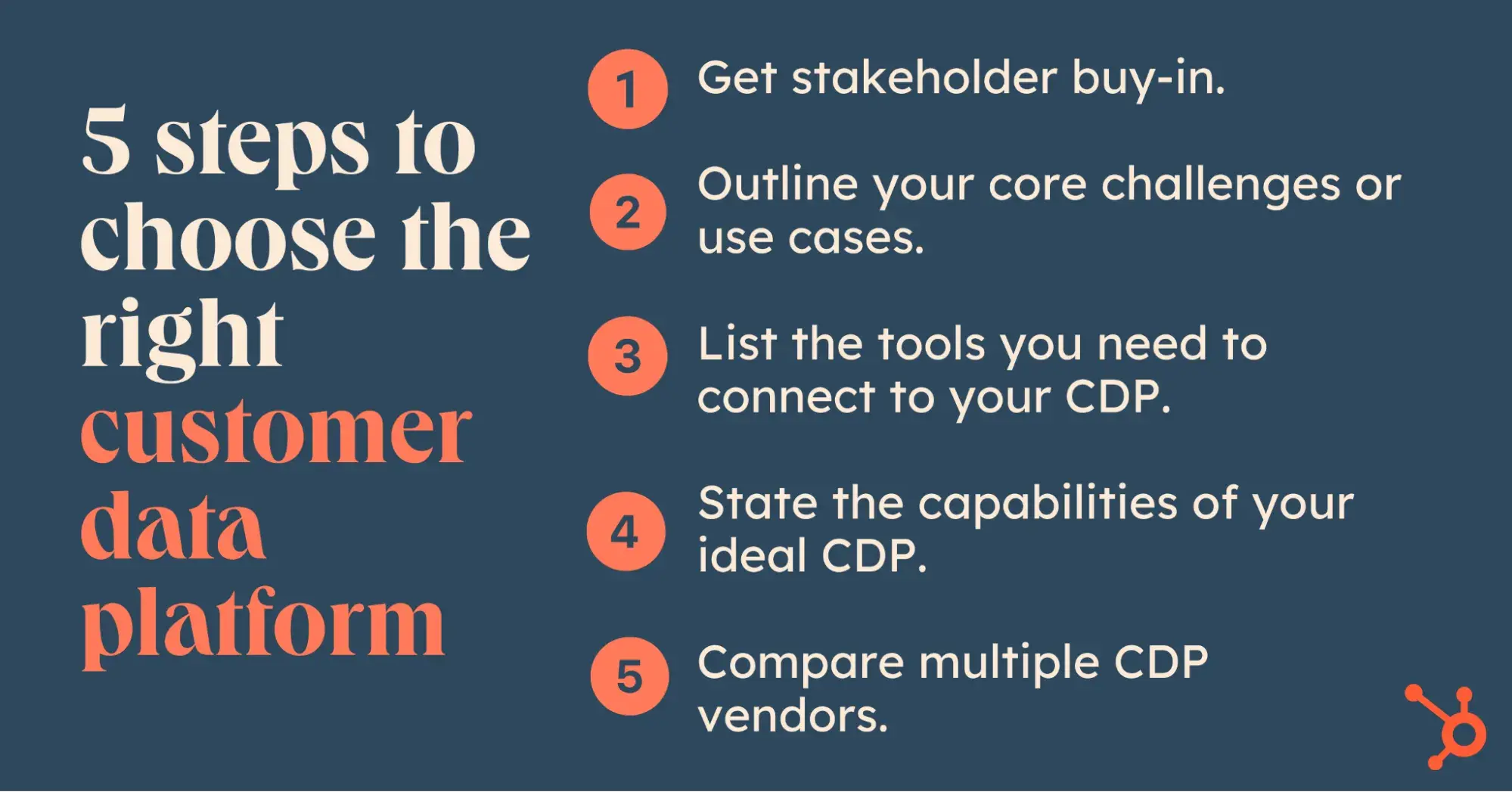 five steps on how to choose the best cdp