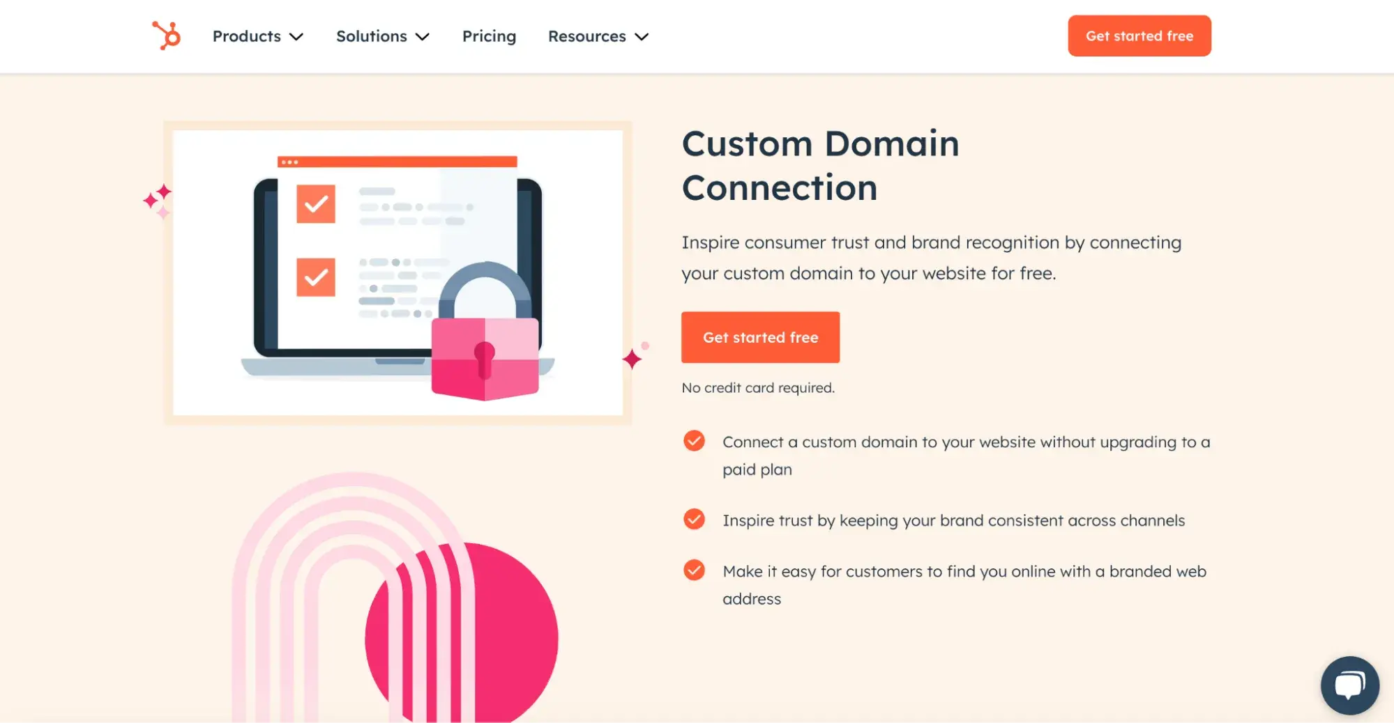 HubSpot custom domain connection