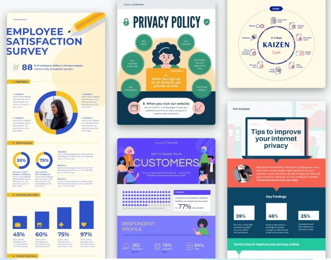 creating an infographic, free infographic templates: Piktochart