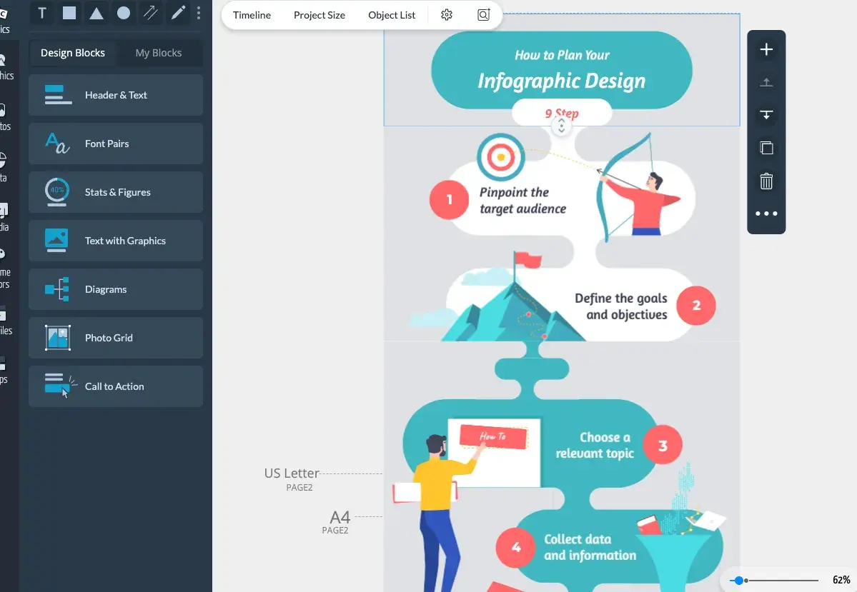 Creating an infographic that is effective means collecting the data.