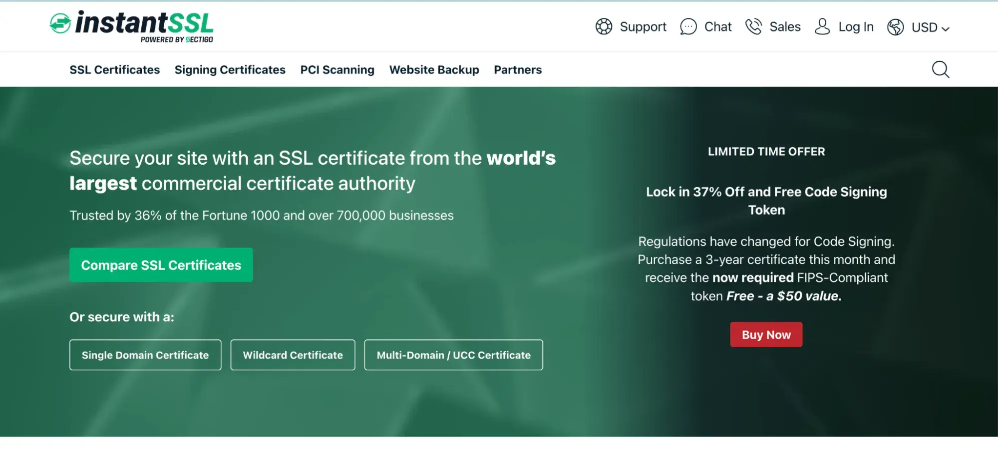 ssl certificate via instant ssl