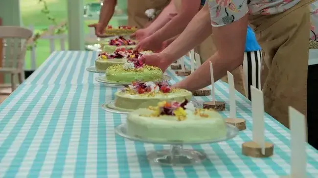 Screenshot showing The Great British Bake Off challenge