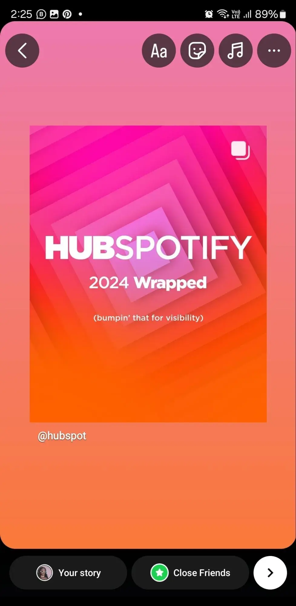 how to repost on instagram, hubspot post repost with no caption