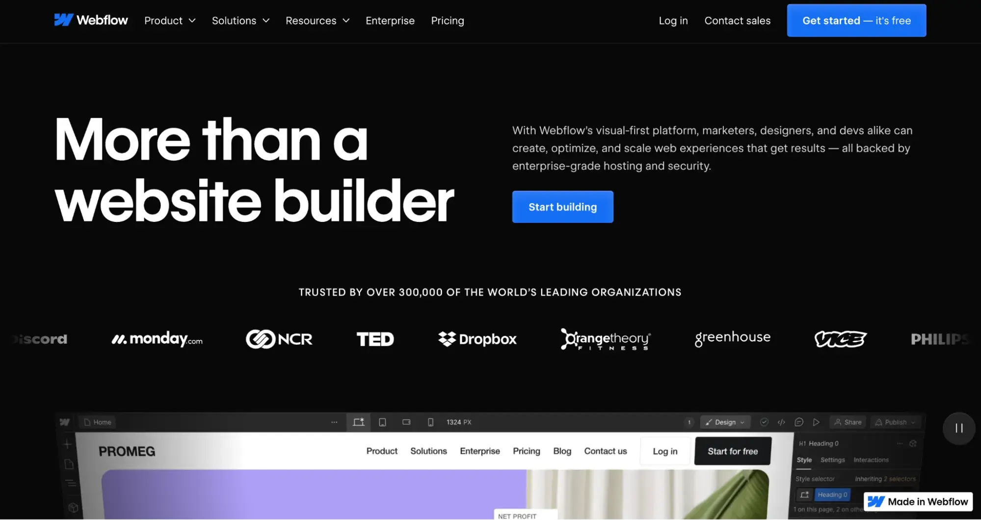 WebFlow website builder