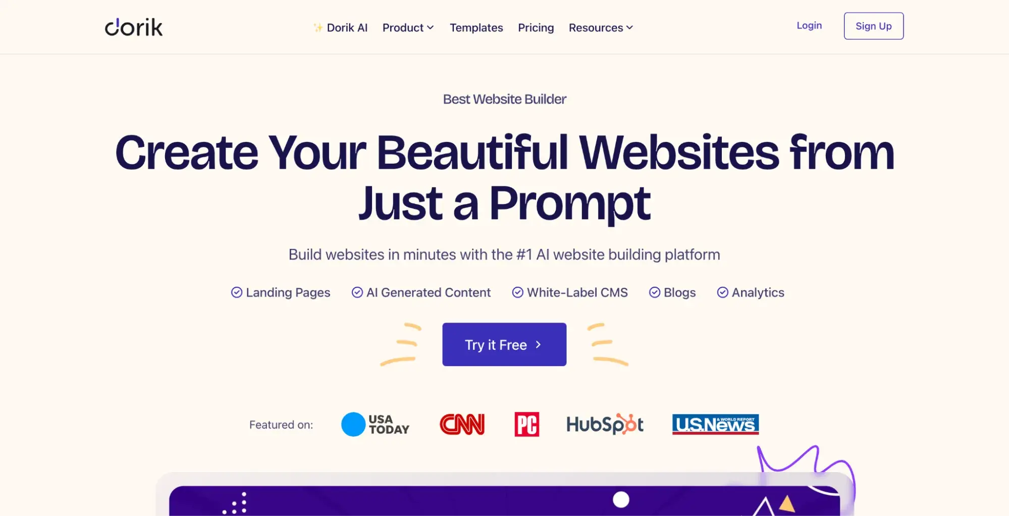 Dorik website builder