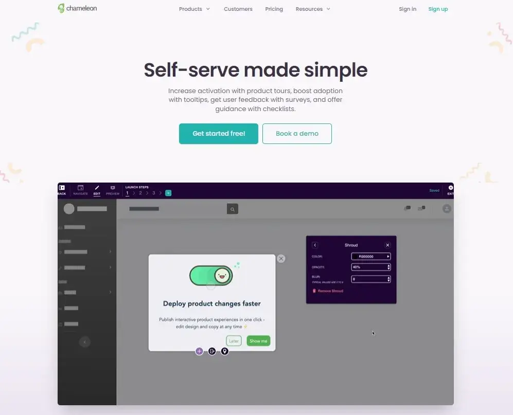 Chameleon May 2022 homepagehttps://web.archive.org/web/20220506173328/https://www.chameleon.io/ 