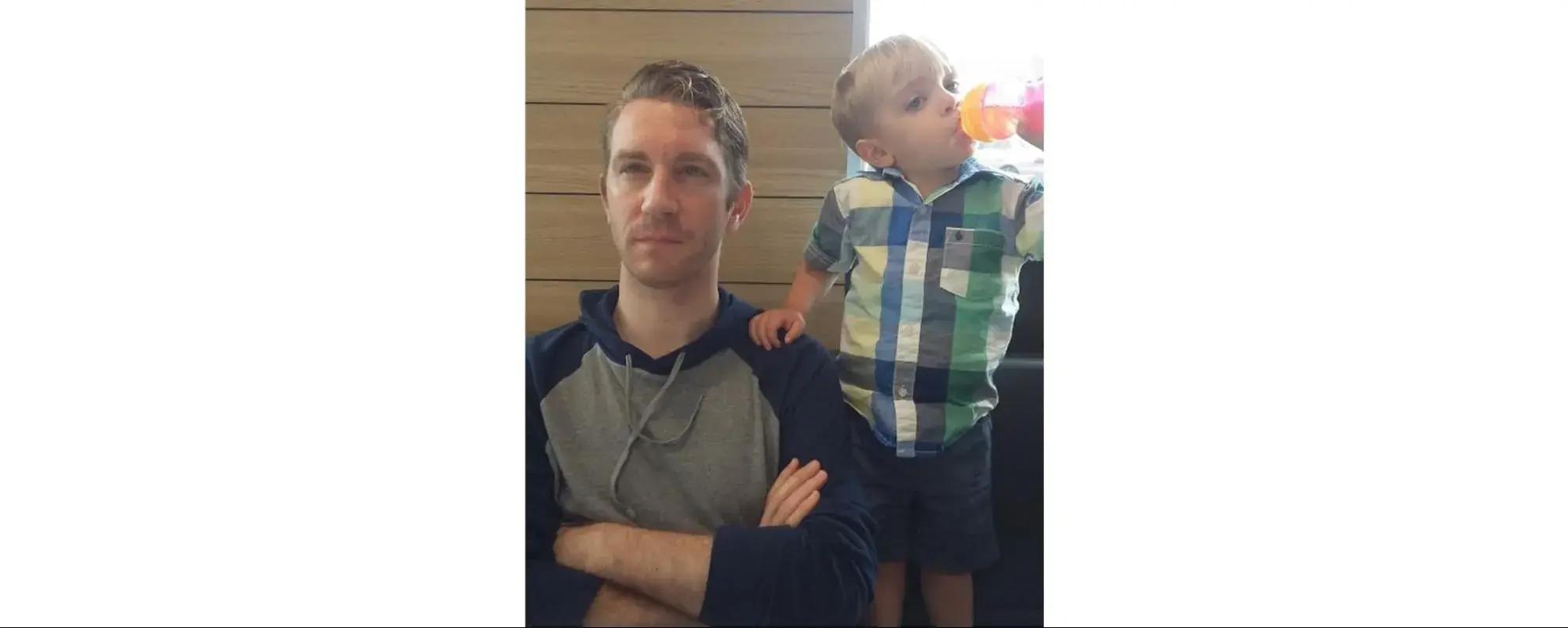 pic of boy and dad in google photos image hosting website