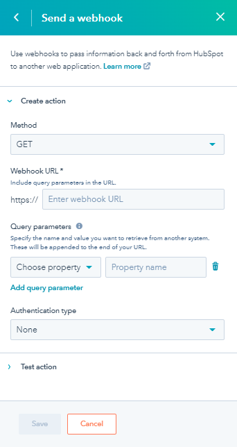 HubSpotワークフローでWebhookを使用する