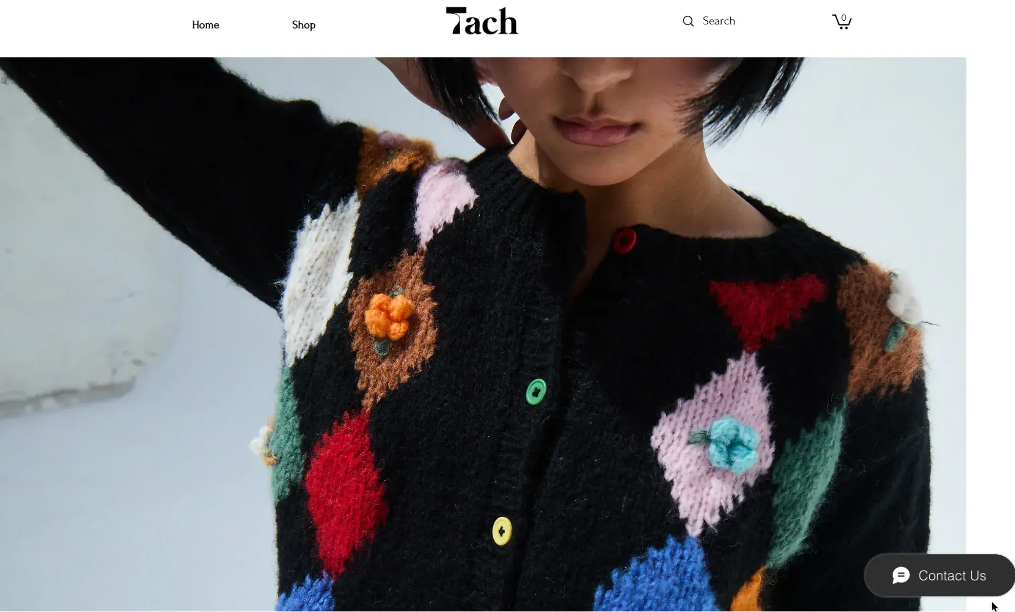 informational website example, Tach Clothing