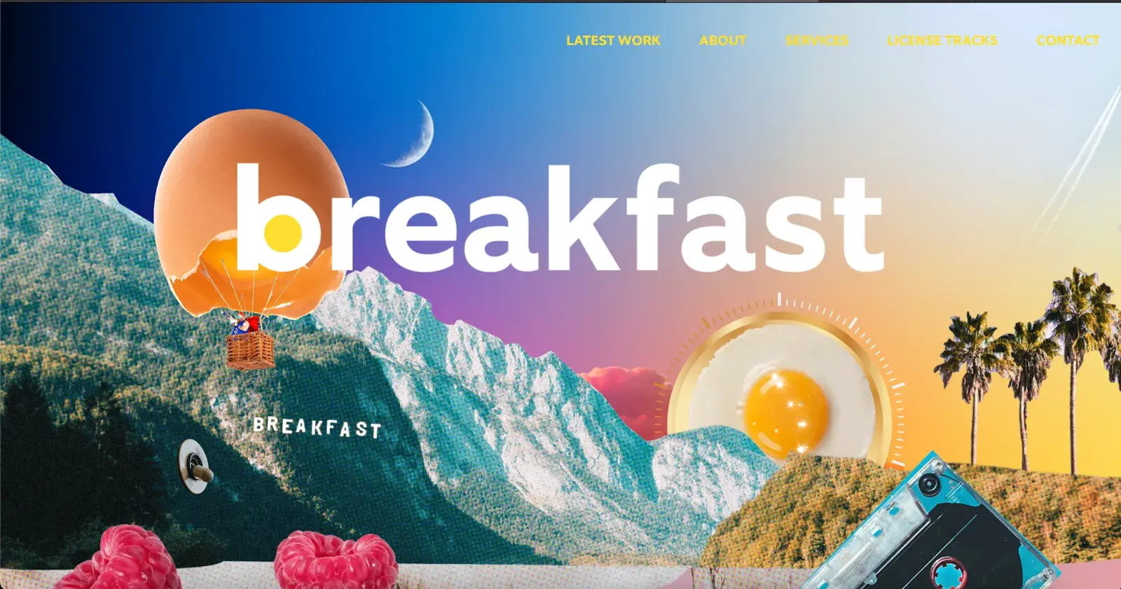 informational website example, We Are Breakfast