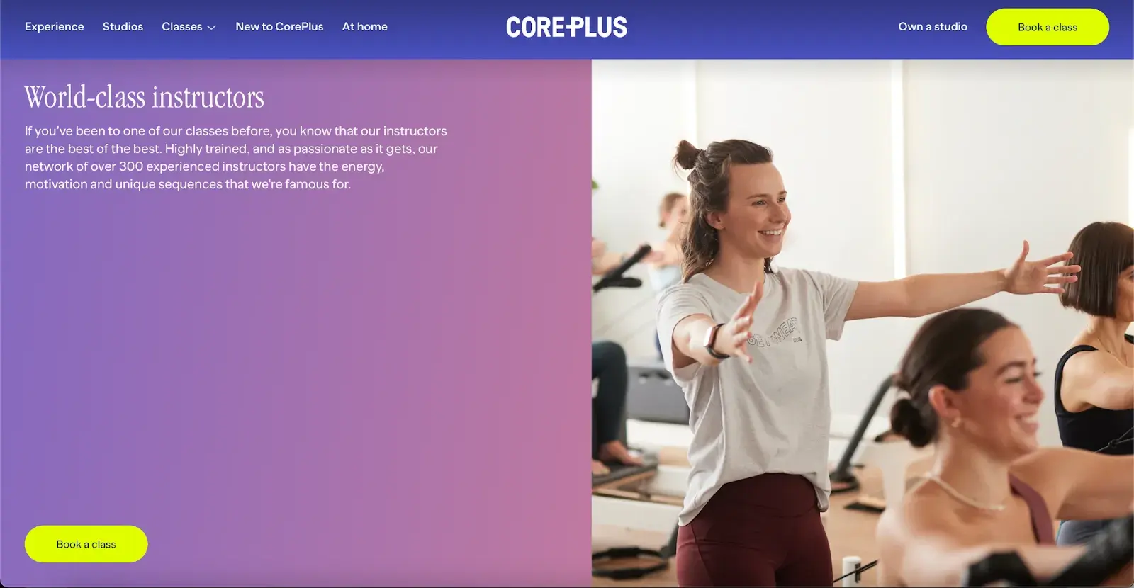 informational website example, CorePlus