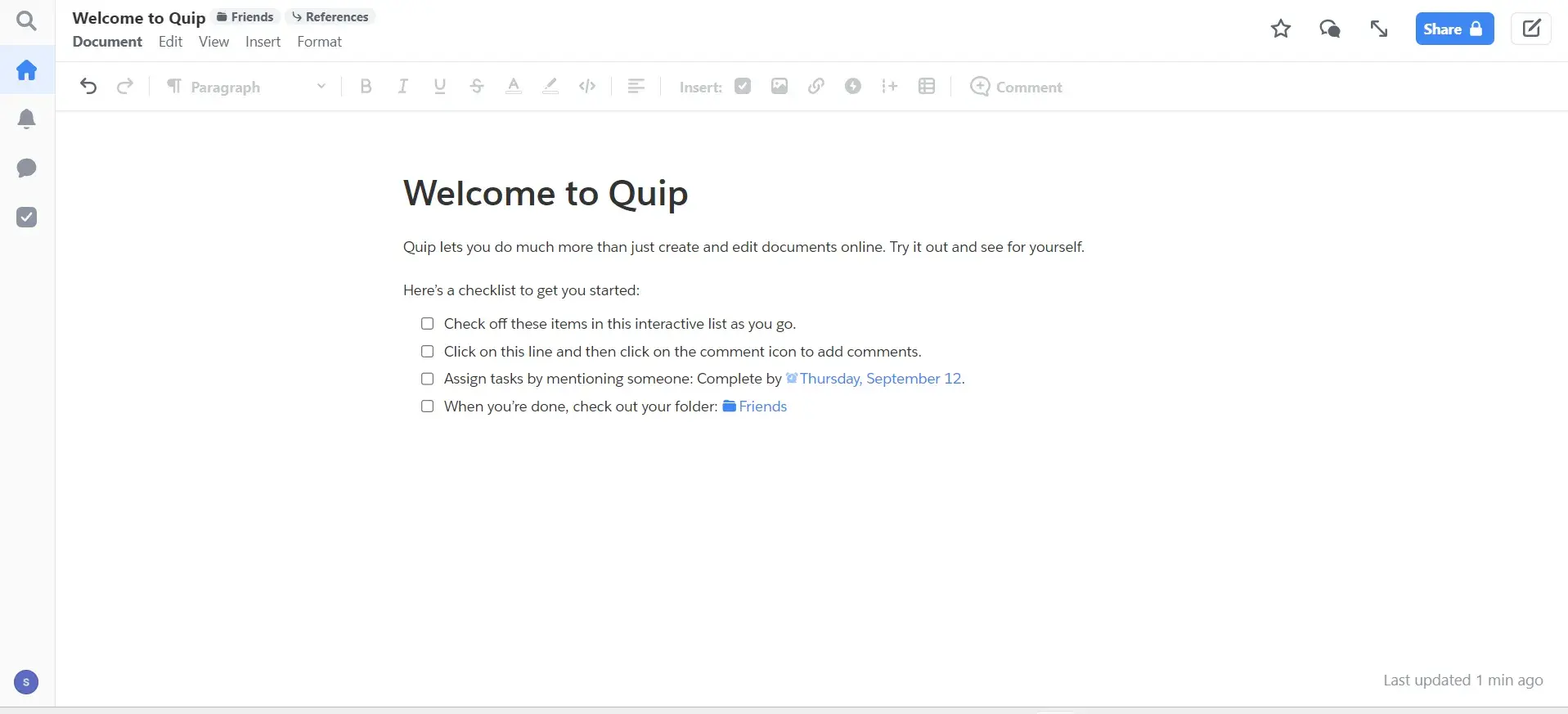 knowledge management software: Quip