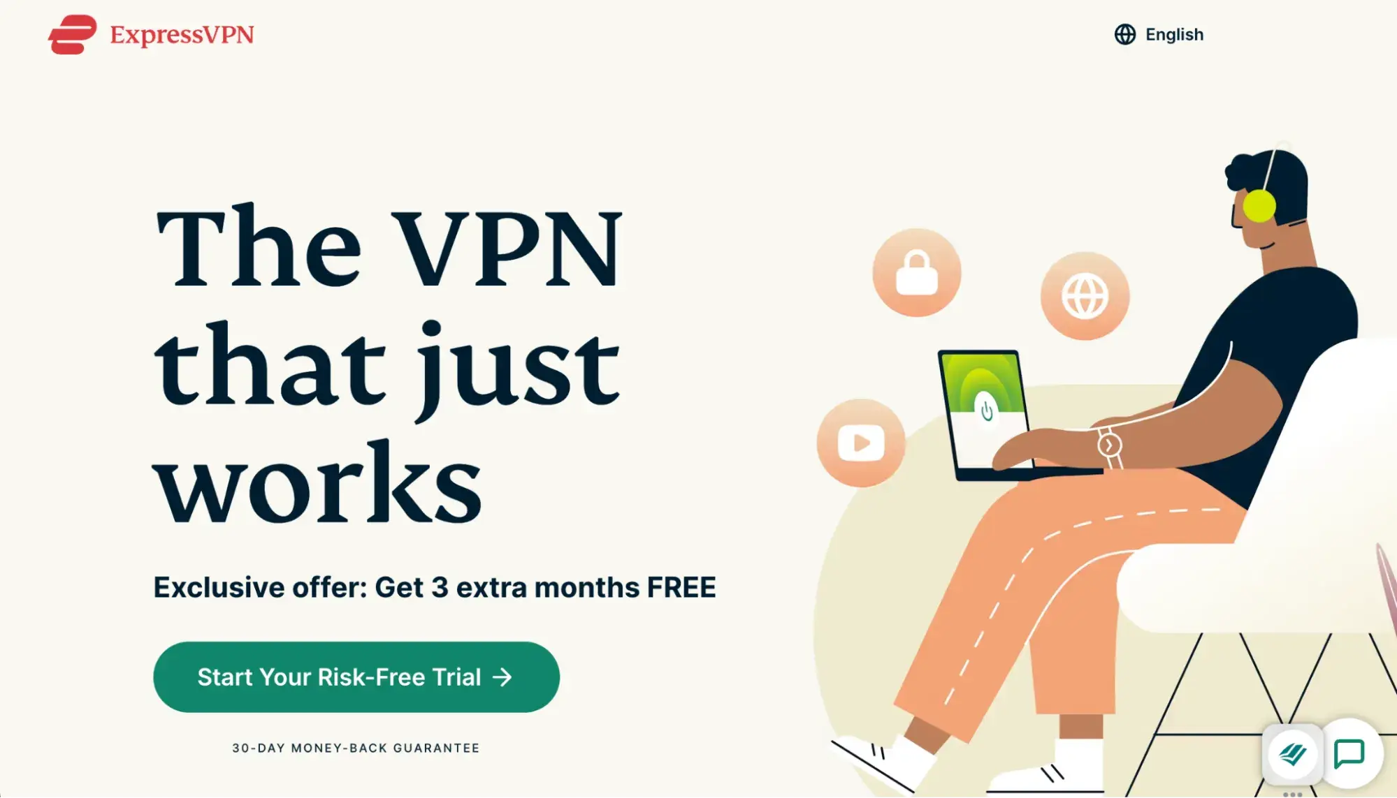 ExpressVPN landing page