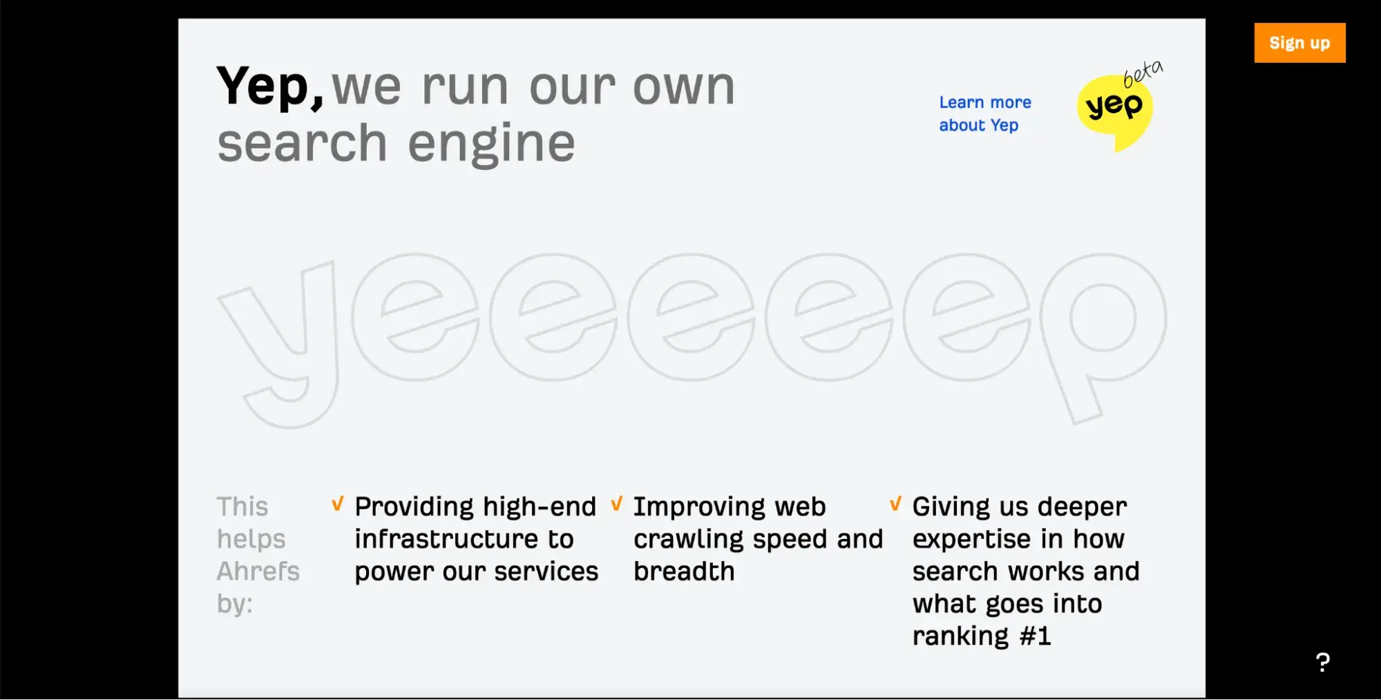 landing page vs website, copy and infographics on Ahrefs website