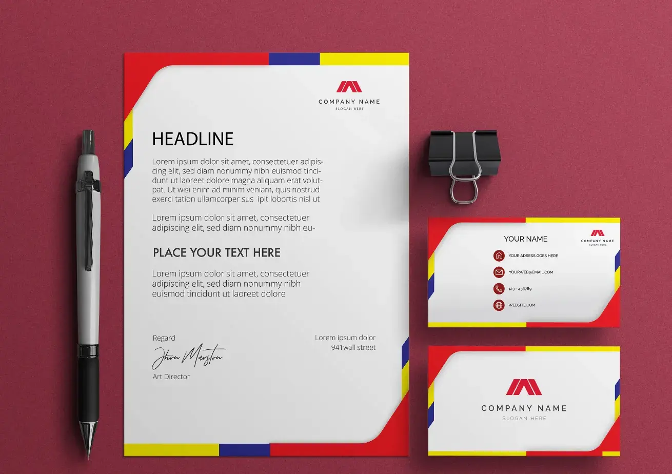 letterhead examples with a border