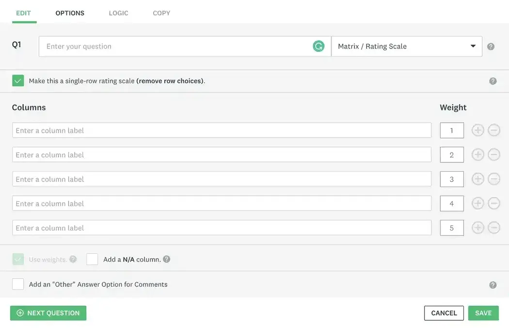 likert scale survey template on surveymonkey