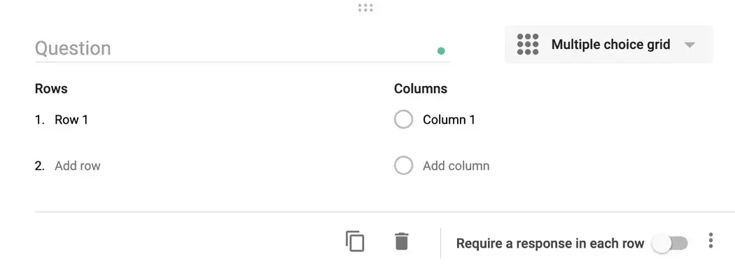 likert scale survey template made with Google Forms