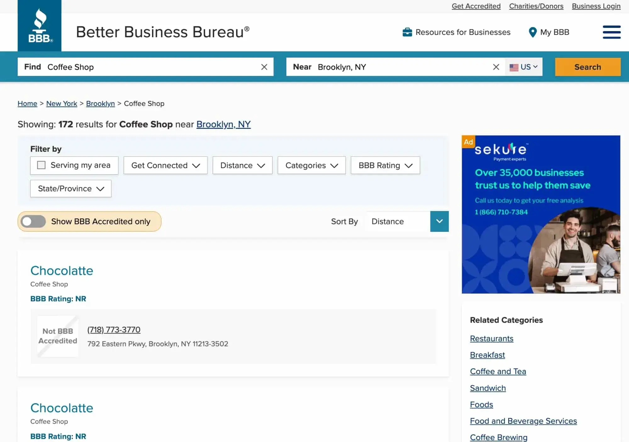 free business directory listings: Better Business Bureau