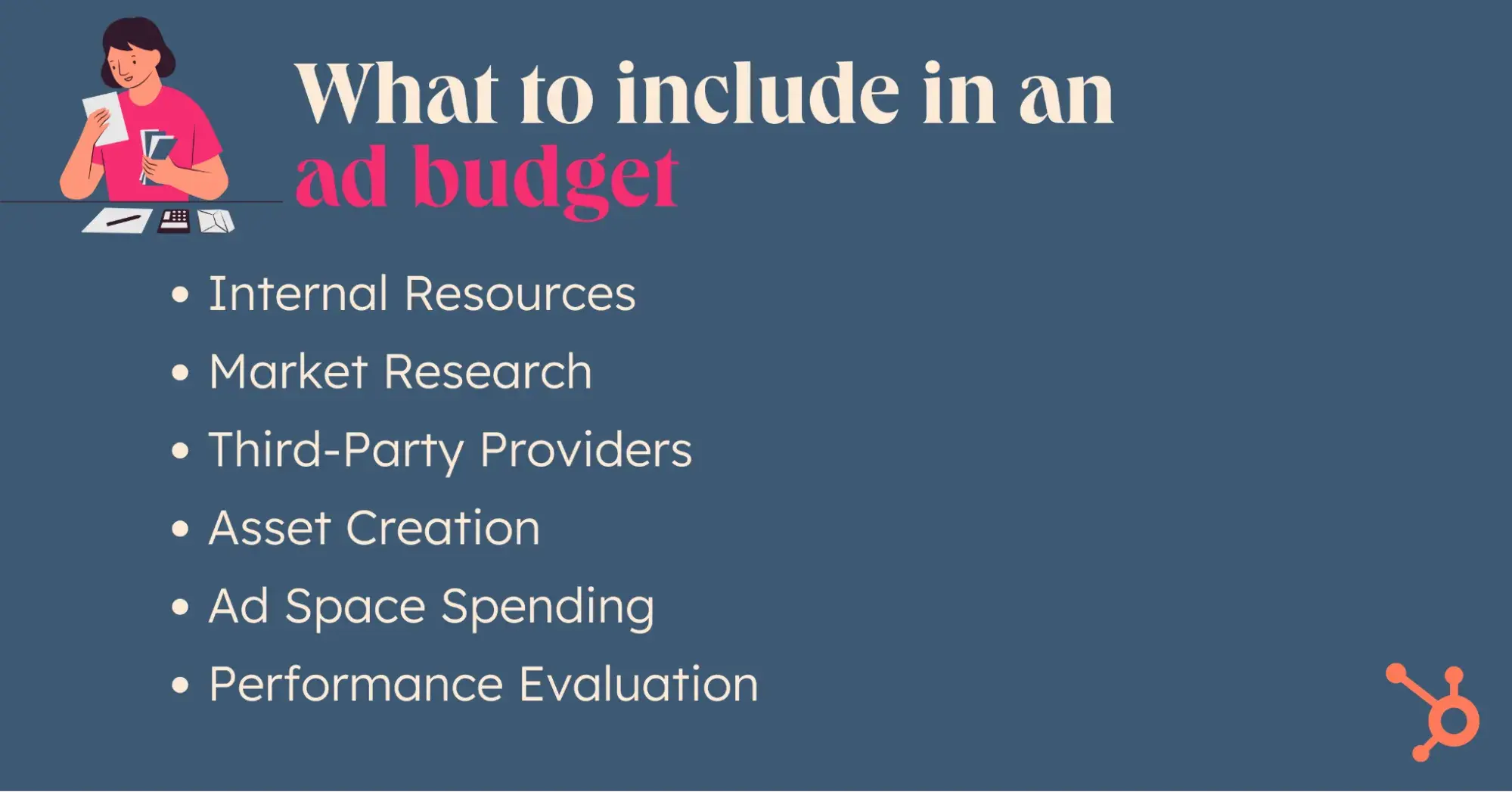 What should be included in an advertising budget