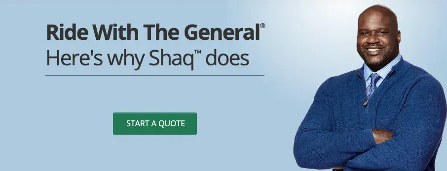 shaq is the new face of the general.