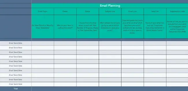 marketing plan template excel